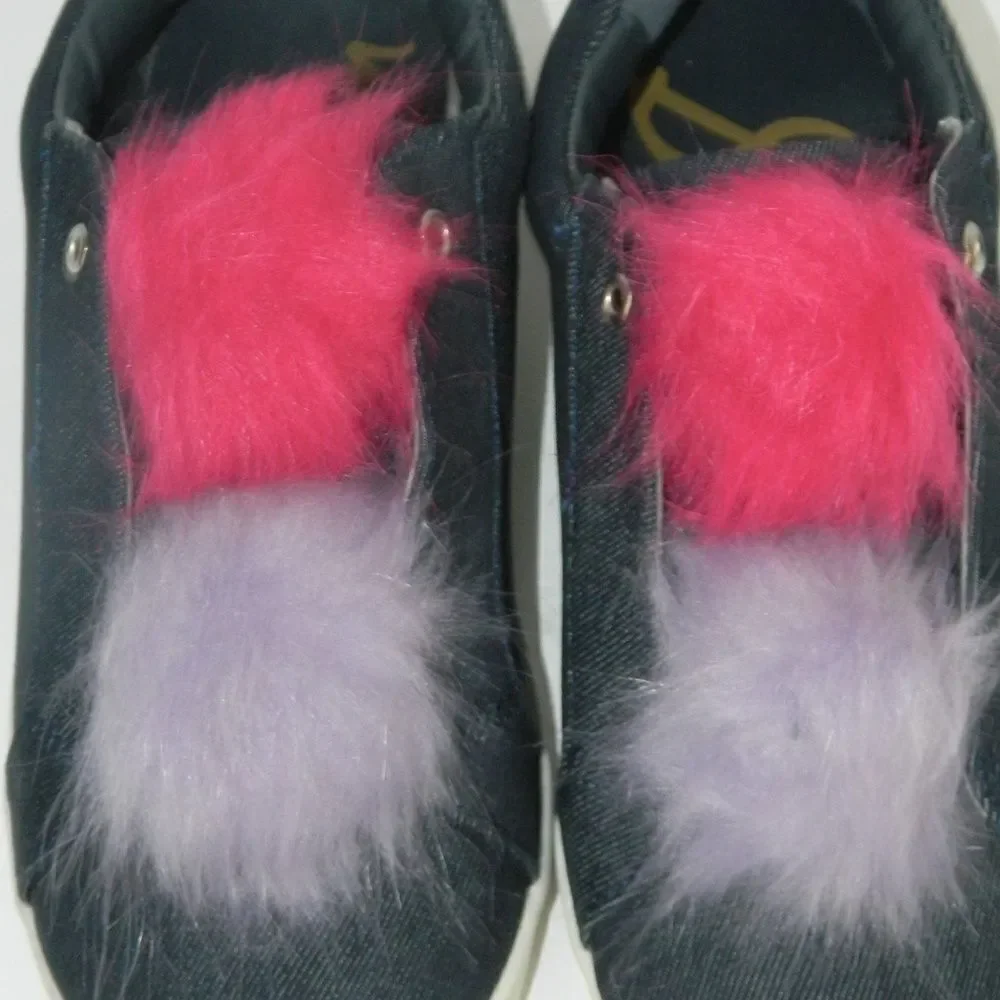 Sam Edelman Slip On Sneakers Cynthia Blue Denim‎